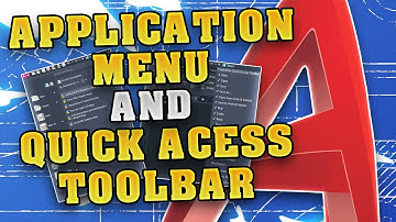 Application Menu & Quick Access Toolbar | AutoCAD Learning