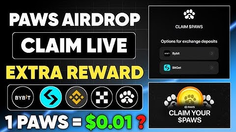 Paws Withdrawal kaise Kare|| Paws Claim process|| Paws Bitget Withdrawal|| Paws bybit withdrawal|