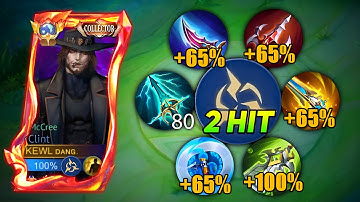 TOP GLOBAL CLINT NEW 2 HIT BUILD 2025 INSTANT DELETE!!! (clint best build 2025!) - MLBB