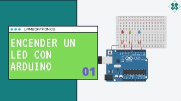 Encender leds --Simulación de Arduino en Tinkercad 01
