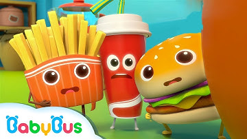 Liên minh đồ ăn nhanh | Cuộc chiến với kẻ xấu Pizza | Bài hát món ăn - Nhạc thiếu nhi hay | BabyBus