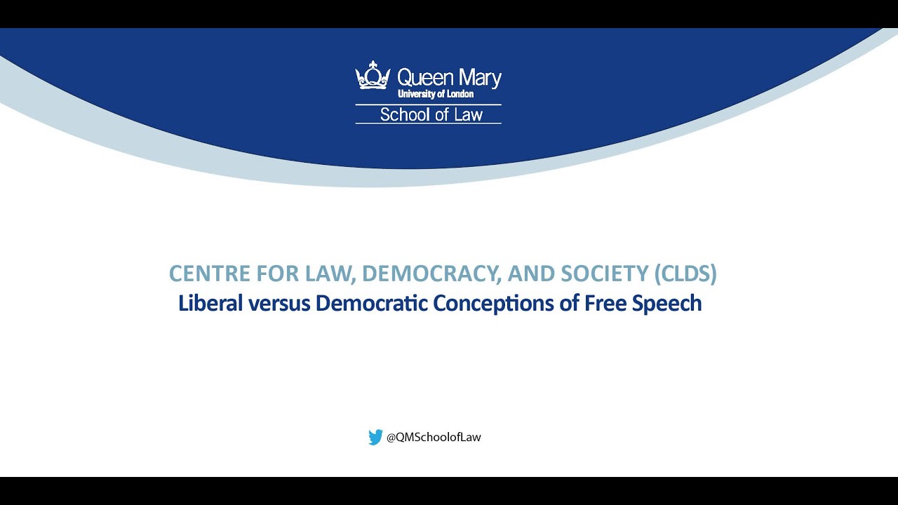 Liberal versus Democratic Conceptions of Free Speech