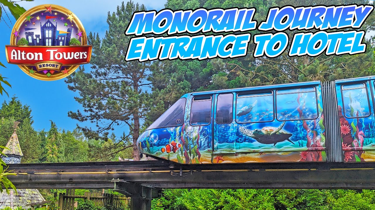 Alton Towers Monorail Tower Street Station to the Hotels and Car