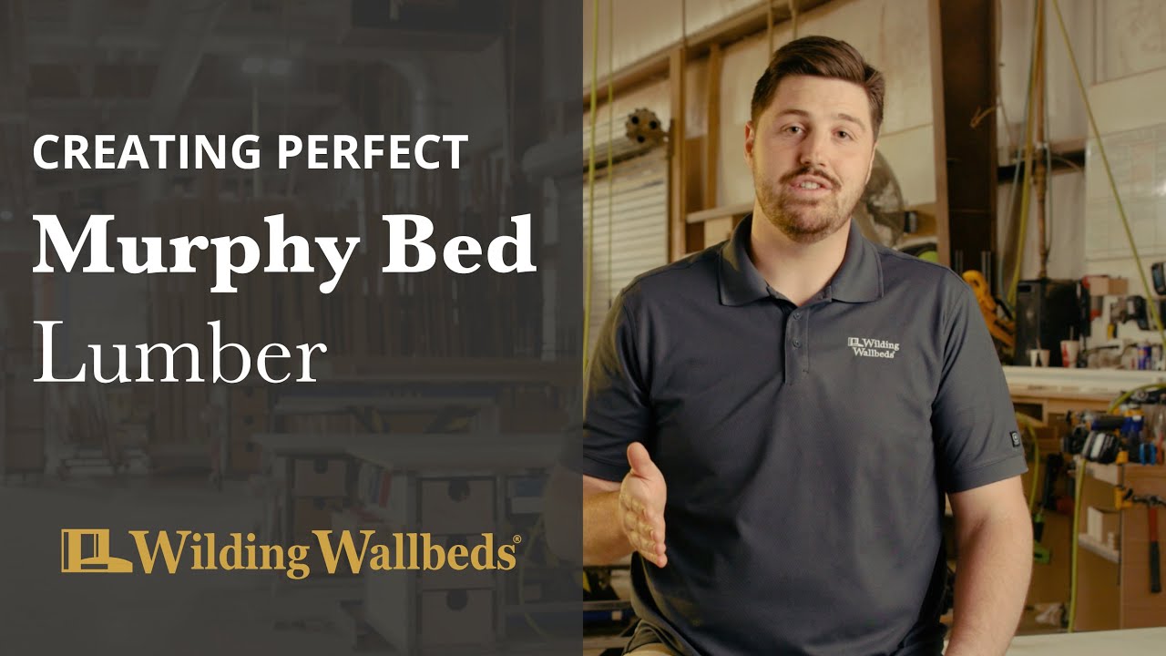 Wilding Wallbeds Lumber - The Only Lumber Designed for Use in a Murphy Bed.