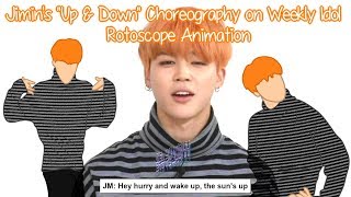 Bts 방탄소년단 - Jimins Up & Down Choreography On Weekly Idol Animation