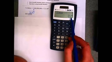 TI 30X IIS Calculator and Scientific Notation
