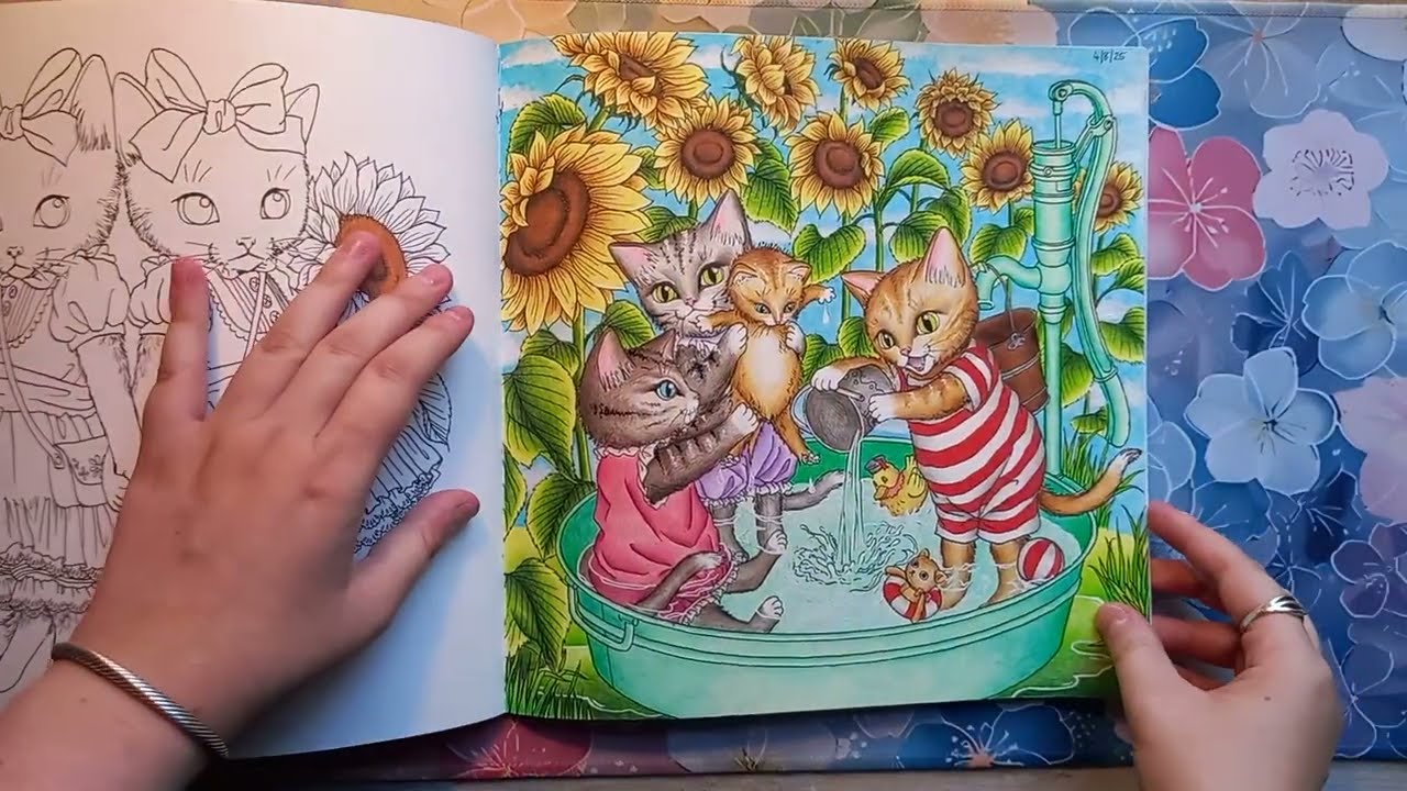 August 2025 Completed Pages- Adult Colouring