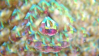 [FREE STOCK VIDEO] Vibrant crystal in kaleidoscope visuals dreamy vision slow motion spiritual