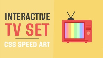 Interactive Tv Set With Pure CSS | CSS Illustration | CSS Speed Art
