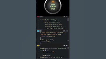 engine start stop 🛑 button great animation video #coding #animation #shorts