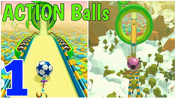 Action Balls - Gameplay walkthrough Part 1 All Levels 7-10 (Android iOS)