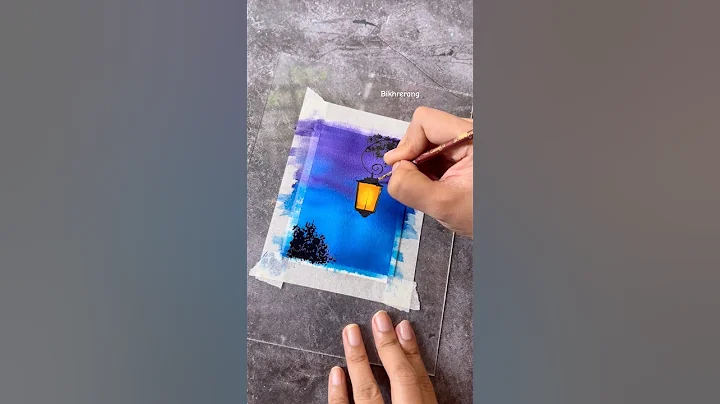 Easy painting ideas😍😍 #shorts #watercolor