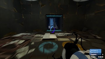 Portal 2 Turret Walls 4 Portals Tied World Record