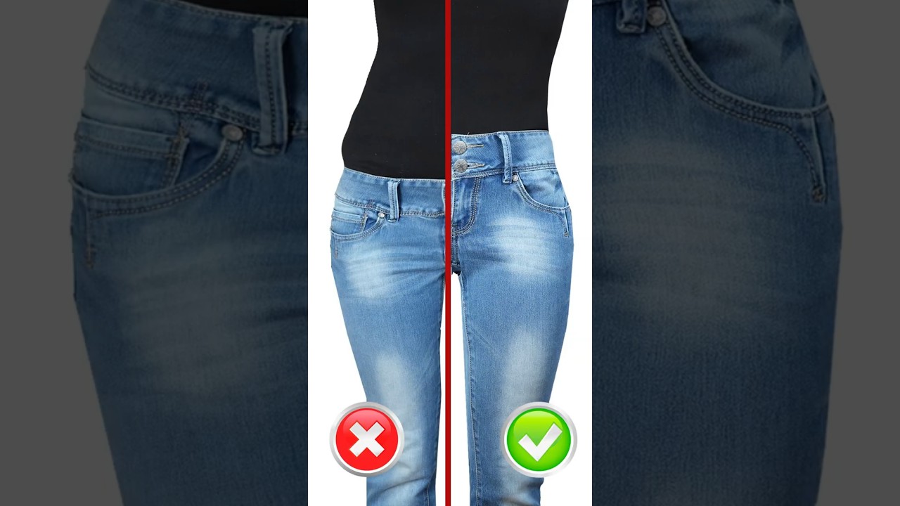 Trick jeans from low waist to high waist! Miarti 🧵✂️