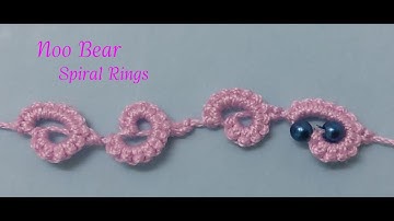 Shuttle tatting: Spiral Rings