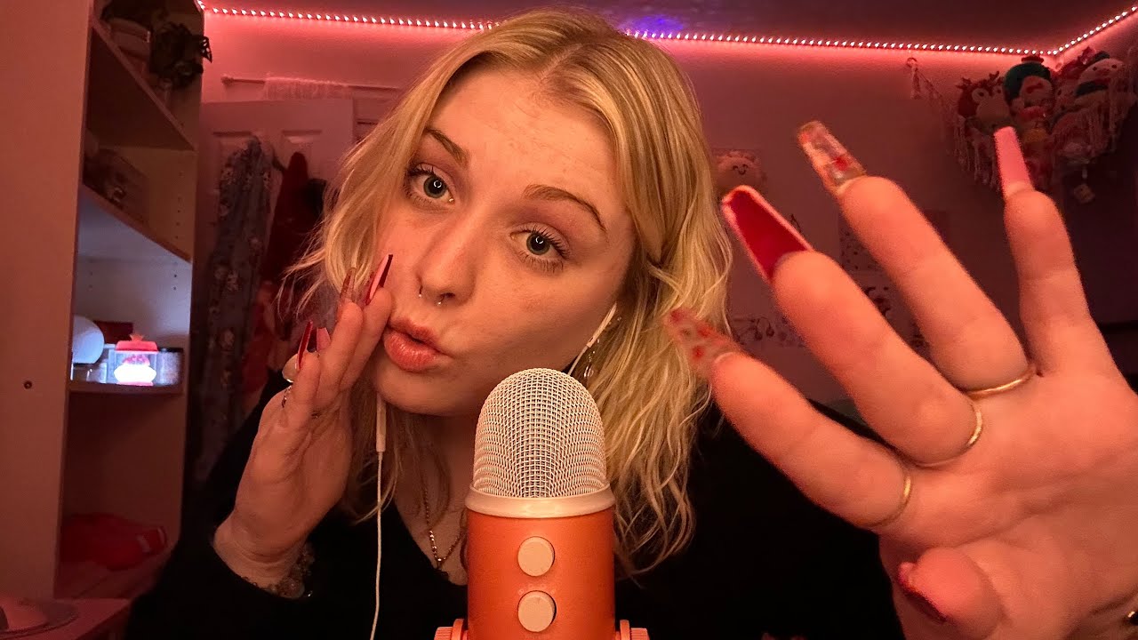 ASMR Hand Sounds Mouth Sounds and Nail Sounds oh my!!! w/ Hand Movements ✨🫶🏻😴 WILL 100% SLEEP 💤