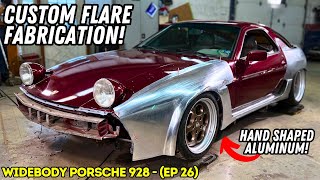 Custom HANDMADE Flares! - Shaping an Aluminum Fender Flare (Widebody Porsche) - 928 Ep. 26