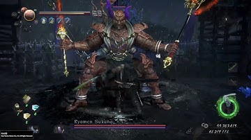 Nioh 2 Ryomen Sukuna vs Poisonous Water Sword...Reptile 9th Gate