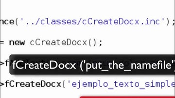 PHPDocX- First Steps