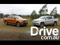2017 Ford Ranger Wildtrak v Volkswagen Amarok V6 Ultimate Comparison | Drive.com.au