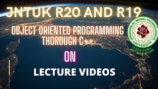 jntuk r20 oops through c++ IMPORTANT VIDEO DONT MISS #jntukr20