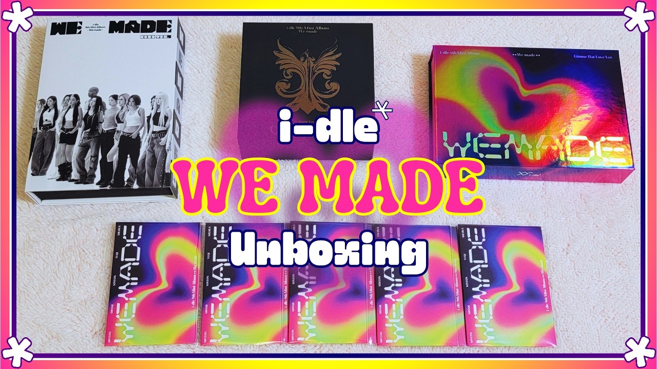 Unboxing I-DLE (아이들) 9th Mini Album WE MADE [Mono, Crow, Gimme