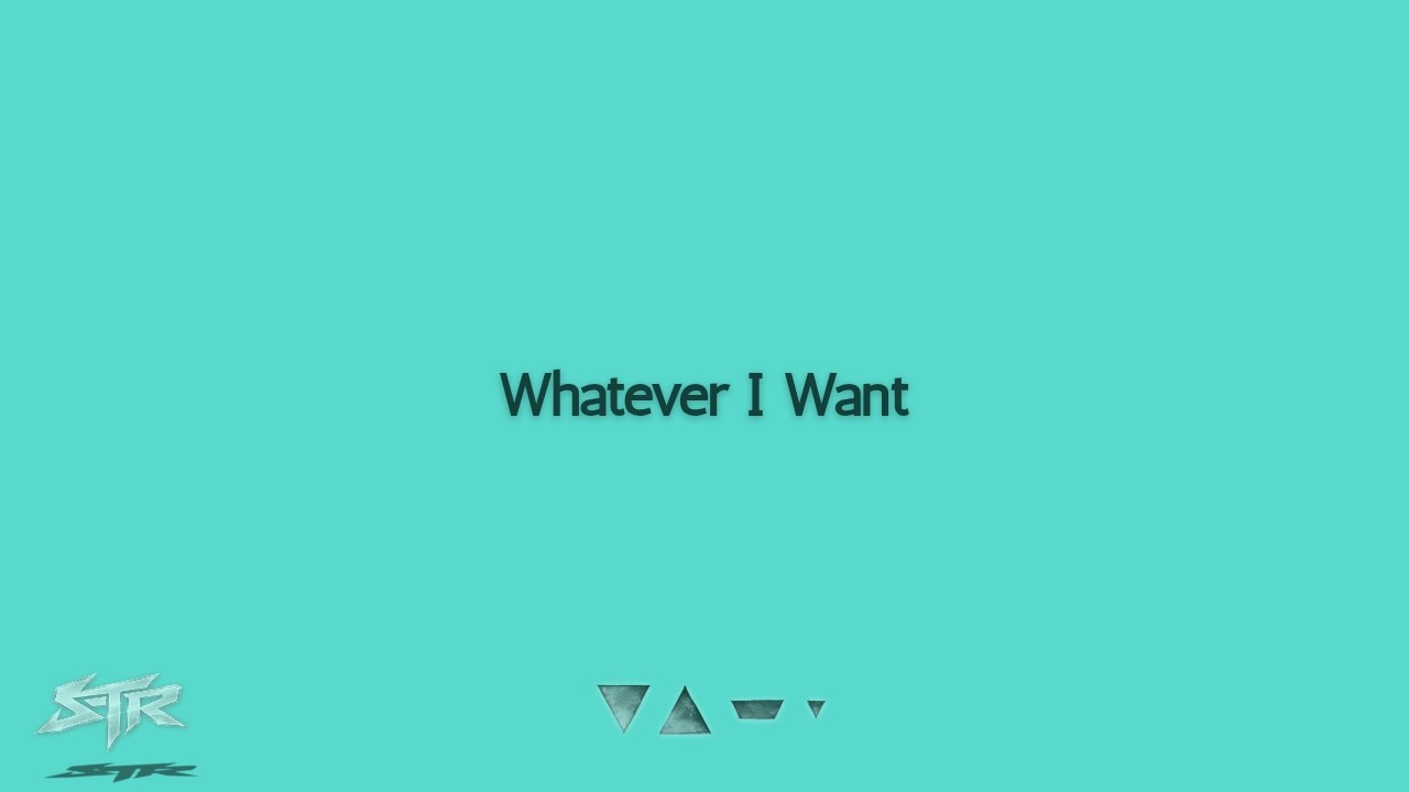 Sleduj SPACE THE RULER - Whatever I Want (Official Audio) na YouTube Sleduj SPACE THE RULER - Whatever I Want (Official Audio) na YouTube