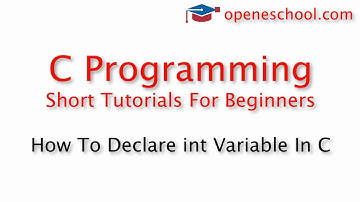 C Programming Basics - How To Declare int Variable In C