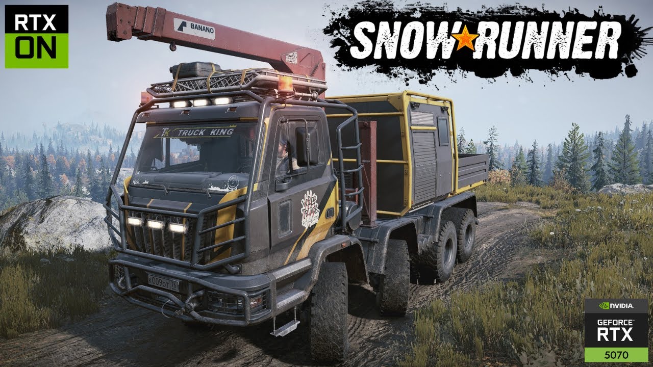 SnowRunner – Padera STD-4 Finds Scout 800 in Black River | Struggling Hill Climb Test 