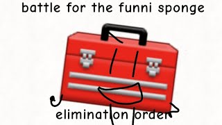 Battle For The Funni Sponge Elimination Order