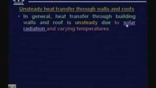 Lecture - 41 Cooling and Heating Load Calculations (Contd.)