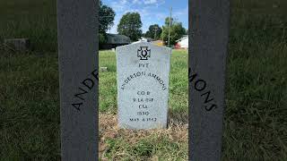 Grave Spotlight: The Grave of Private Anderson Ammons Grave Spotlight: The Grave of Private Anderson Ammons
