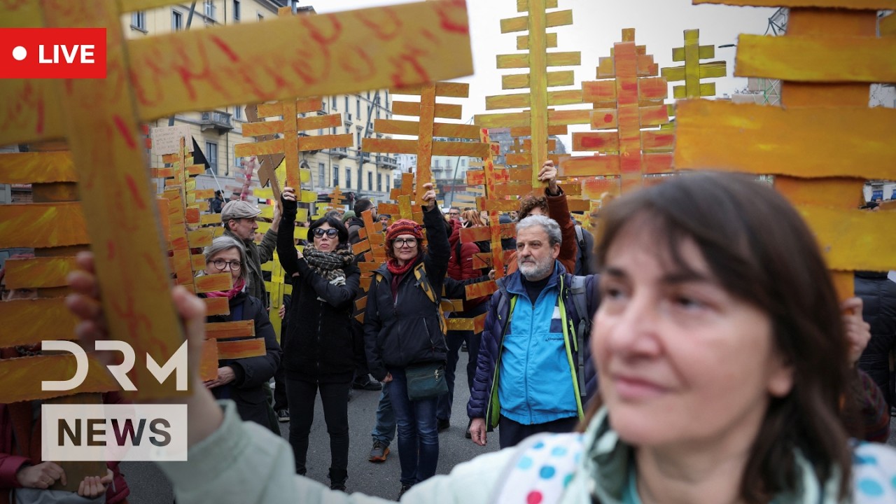 LIVE: Anti-Olympics Protest in Milan Over Impact of Milano Cortina Winter Games | AM1N