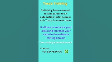 #ToscaAutomation #ToscaTestAutomation #ToscaScripting #ToscaTesting #Tosca #Tools #ToscaSolutions