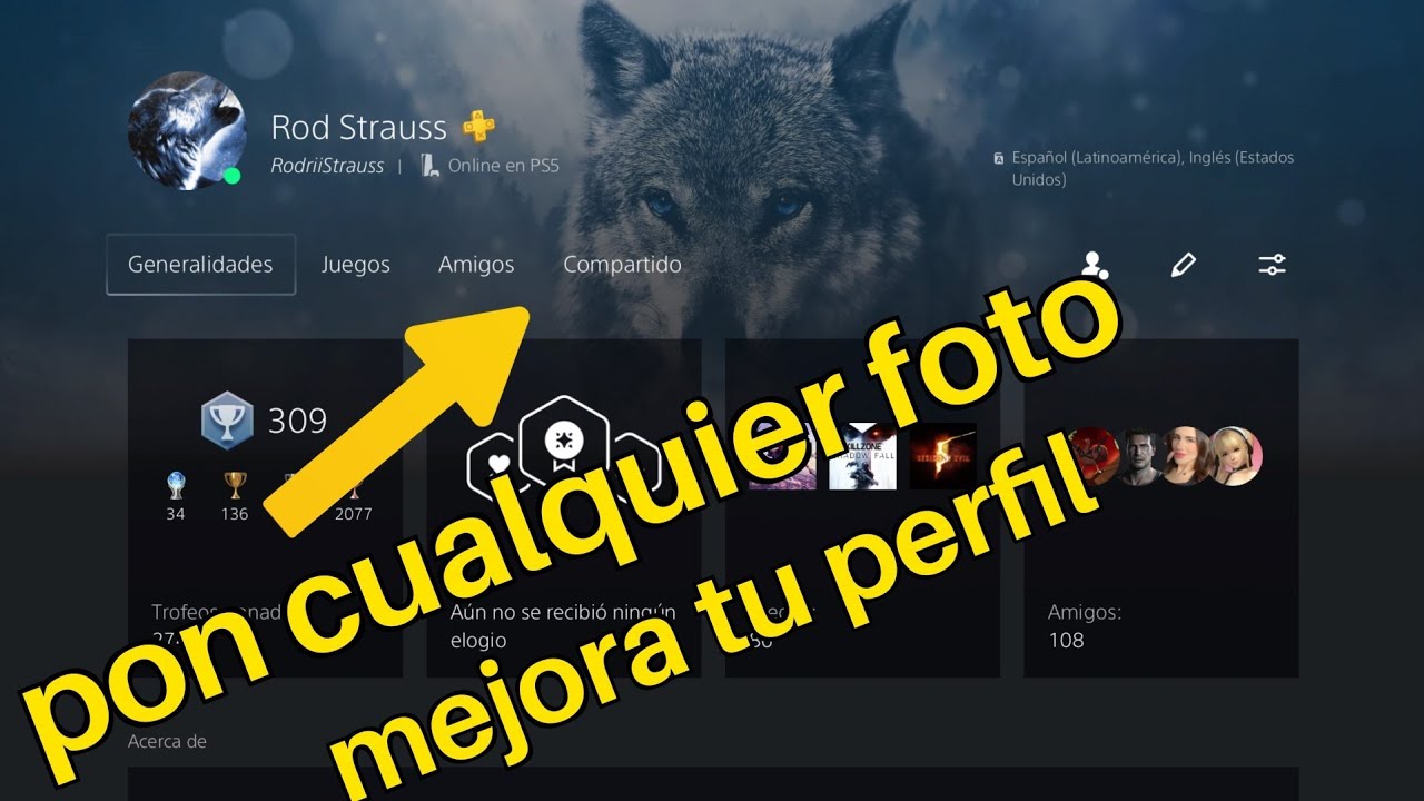 PLAYSTATION 5 - Como poner cualquier foto de portada en tu perfil
