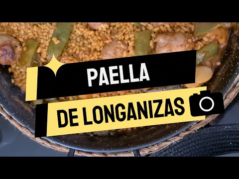 Receta de paella de longanizas o butifarra, con el caldo  del día anterior. Recetas de recursos