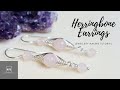 Herringbone Earrings - Herringbone Wire Technique - Jewellery Making Tutorial