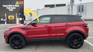 Athlete Statistics “Park brake fault” warning in Range Rover