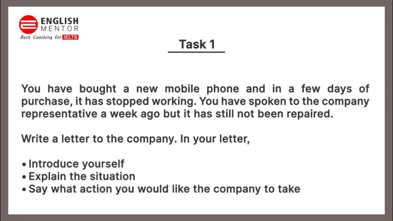 letter of complaint task b1