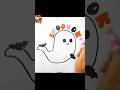How to draw Spooky Ghost | happy halloween #drawing #art #trending #trendingshorts