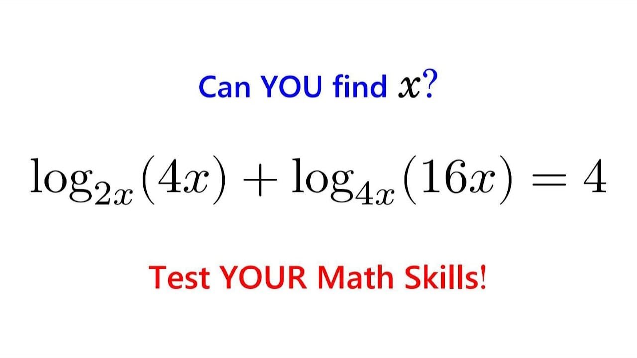This Log Equation Will Test Your Knowledge of Algebra!