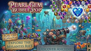 @Greenlotusgaming Pearl Gem Bubble Pop: Explore the Mylantis Rift #Pearl #Gems #Pops #Bubbles  screenshot 4