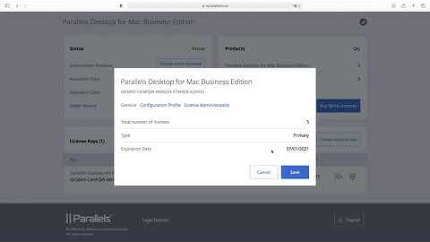 Parallels Desktop für Mac Business Edition – Windows-Image in „Parallels Mein Account“ festlegen