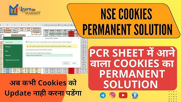 Permanant solution Of #NSE Cookies || NSE #cookies Ka Permanant Solution || Auto update Cookies #pcr