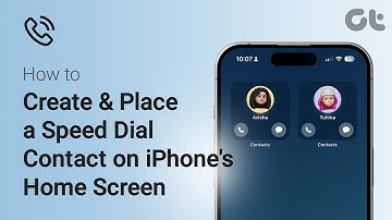 How To Create & Place a Speed Dial Contact on iPhone