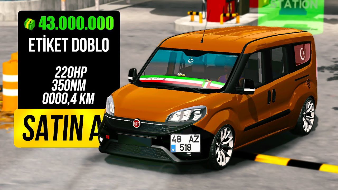 Sadece DOBLO Satarak ZENGİN OLDUM !! Car Parking Multiplayer