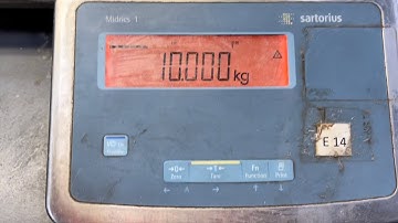 Quick DIY Calibration Of A Sartorius Midrics Scale