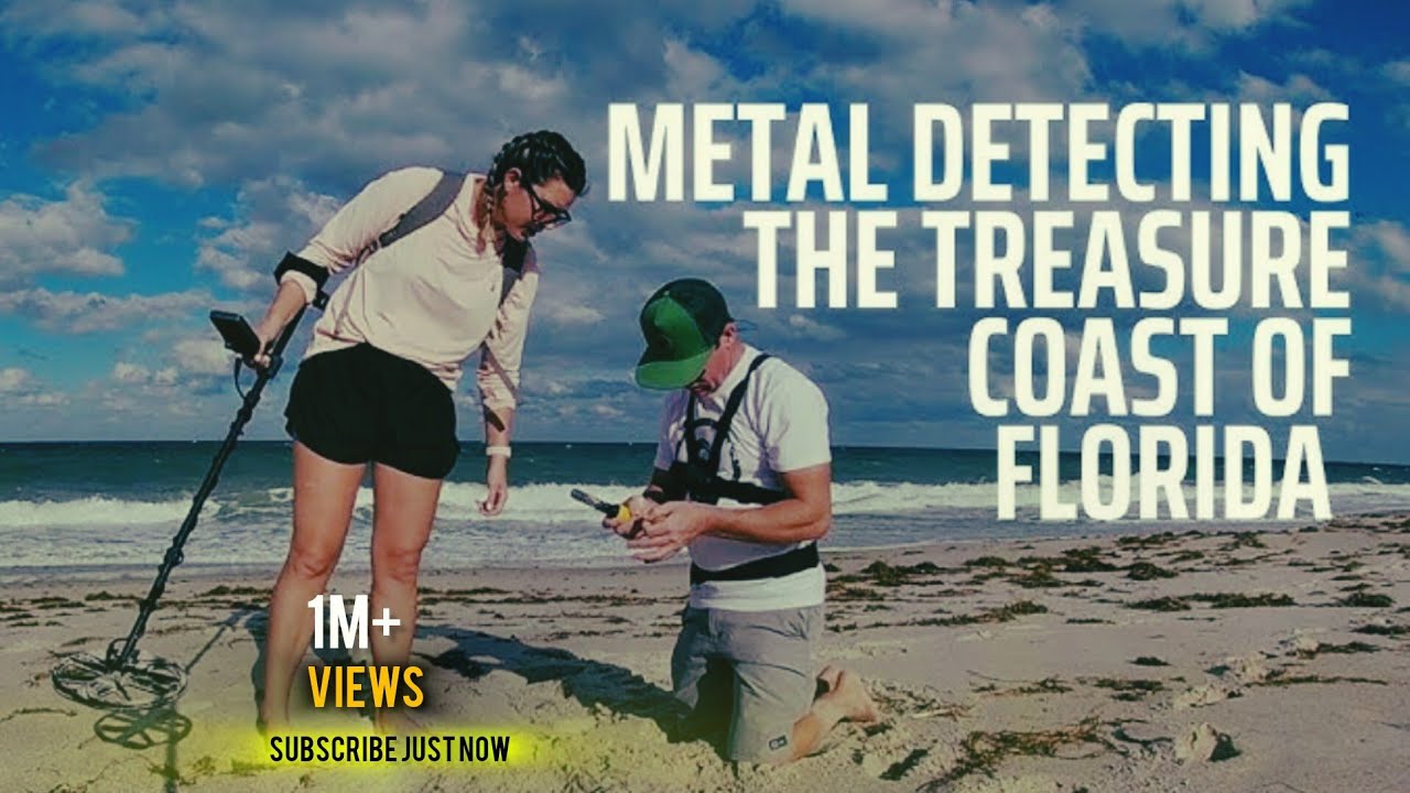 On the beach while I was metal detecting in search of treasure# ...