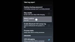 How to enable dev options & "ART" runtime on a Moto G