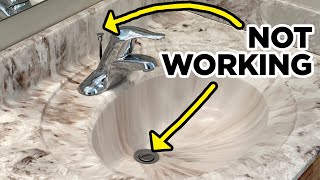 How to Fix Broken Bathroom Sink Drain Stopper for Free!
